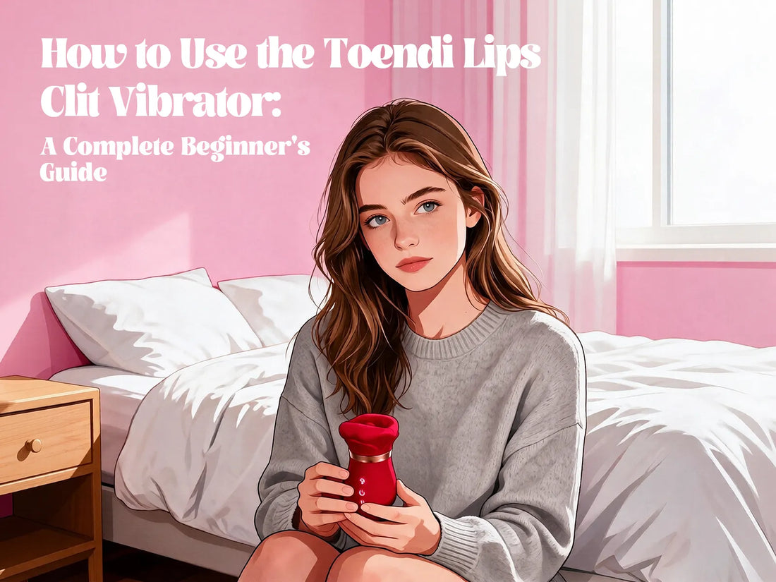 A woman holding Toendi Clit Vibrator Lips
