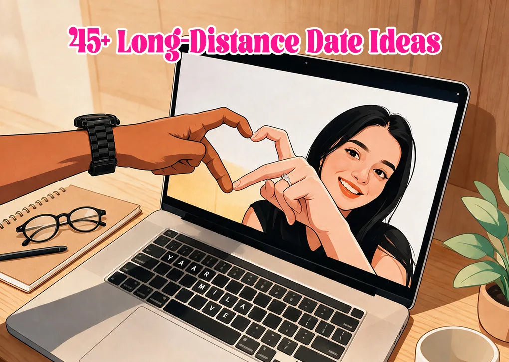 A woman video call with her boyfriend