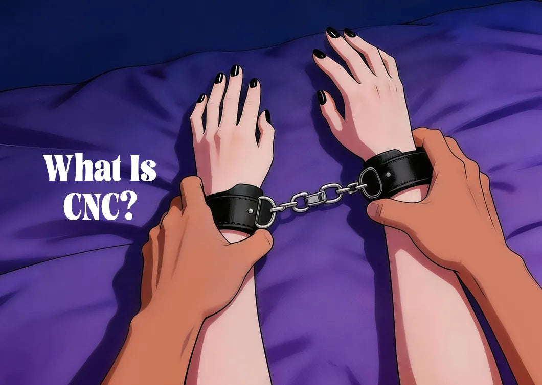The man's hand holding woman's and they are playing CNC
