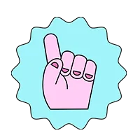 A thumbs-up icon