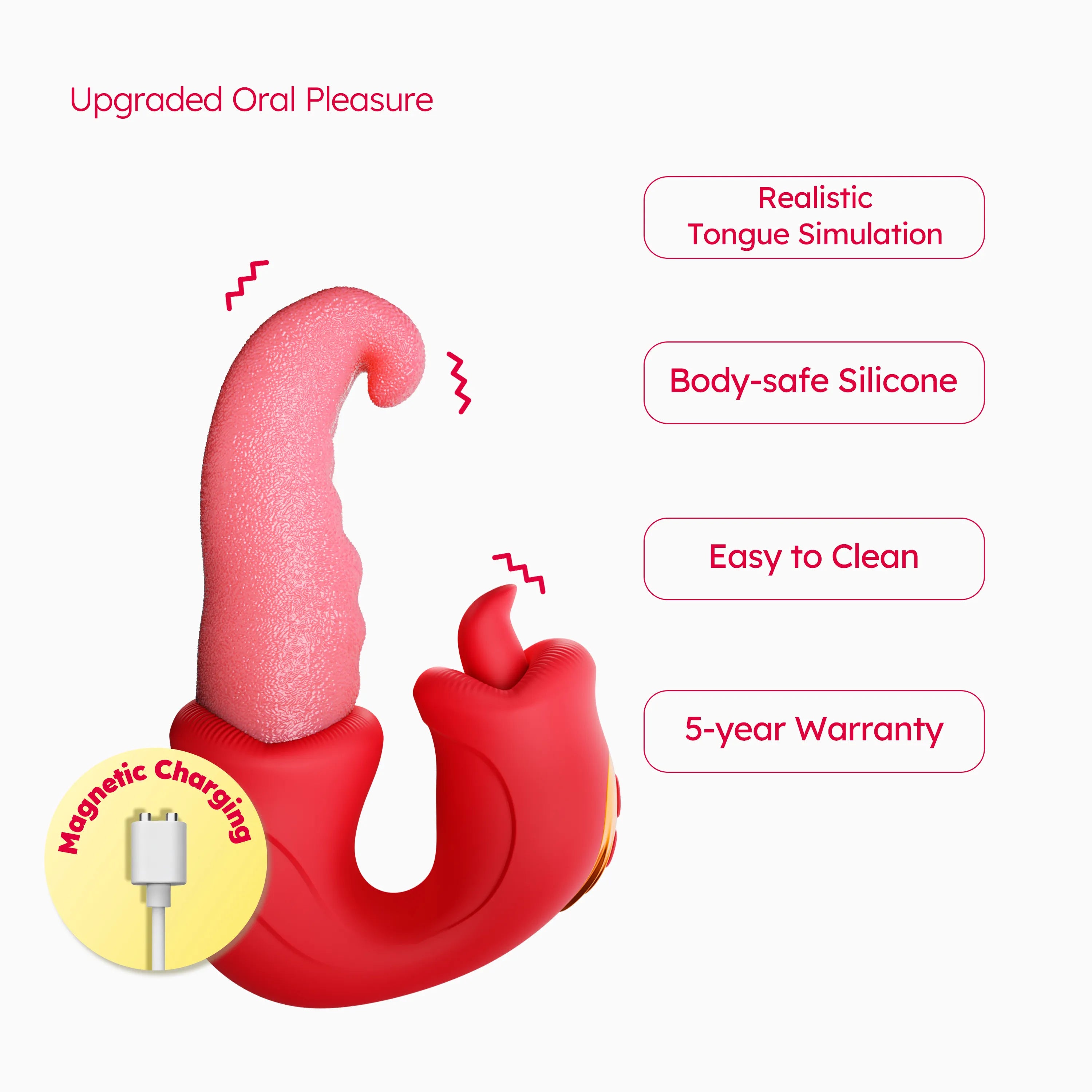 Athena II | Ergonomic Tongue Toy