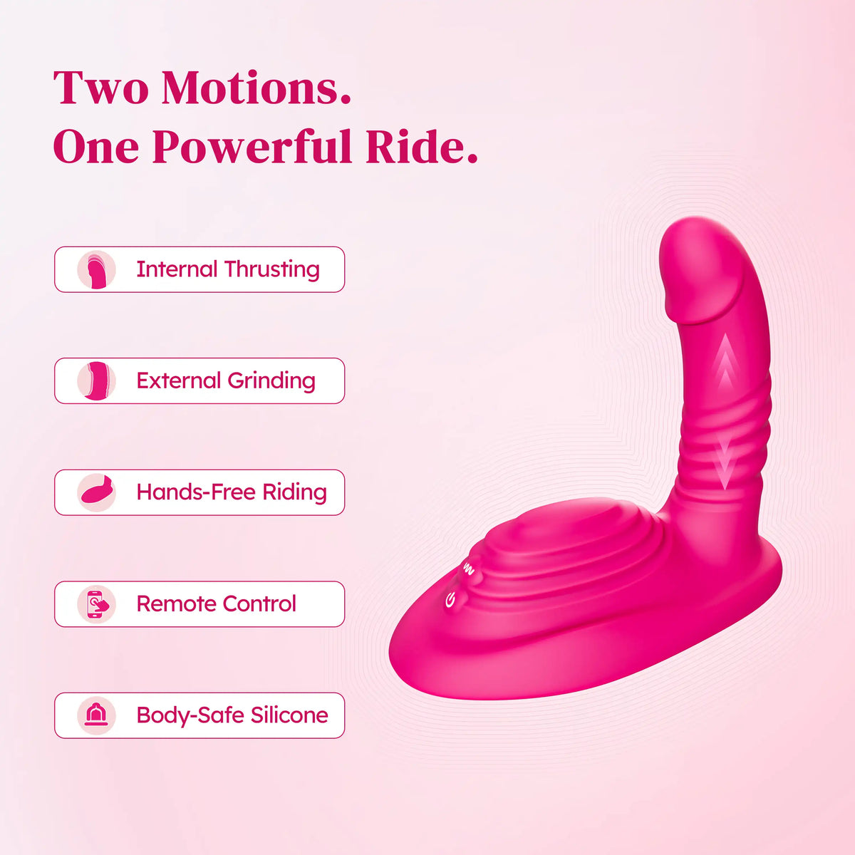TOENDI Aurora riding vibrator featuring dual motors and customizable stimulation