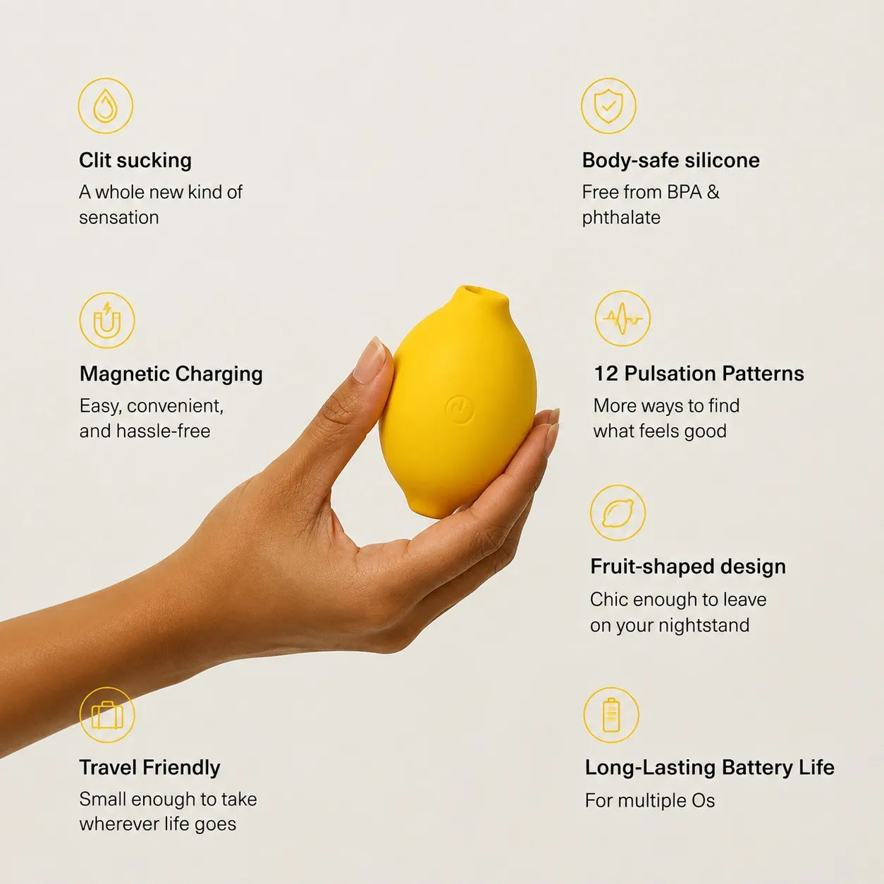 Lemon Vibrator  | Clitoral Suction Toy