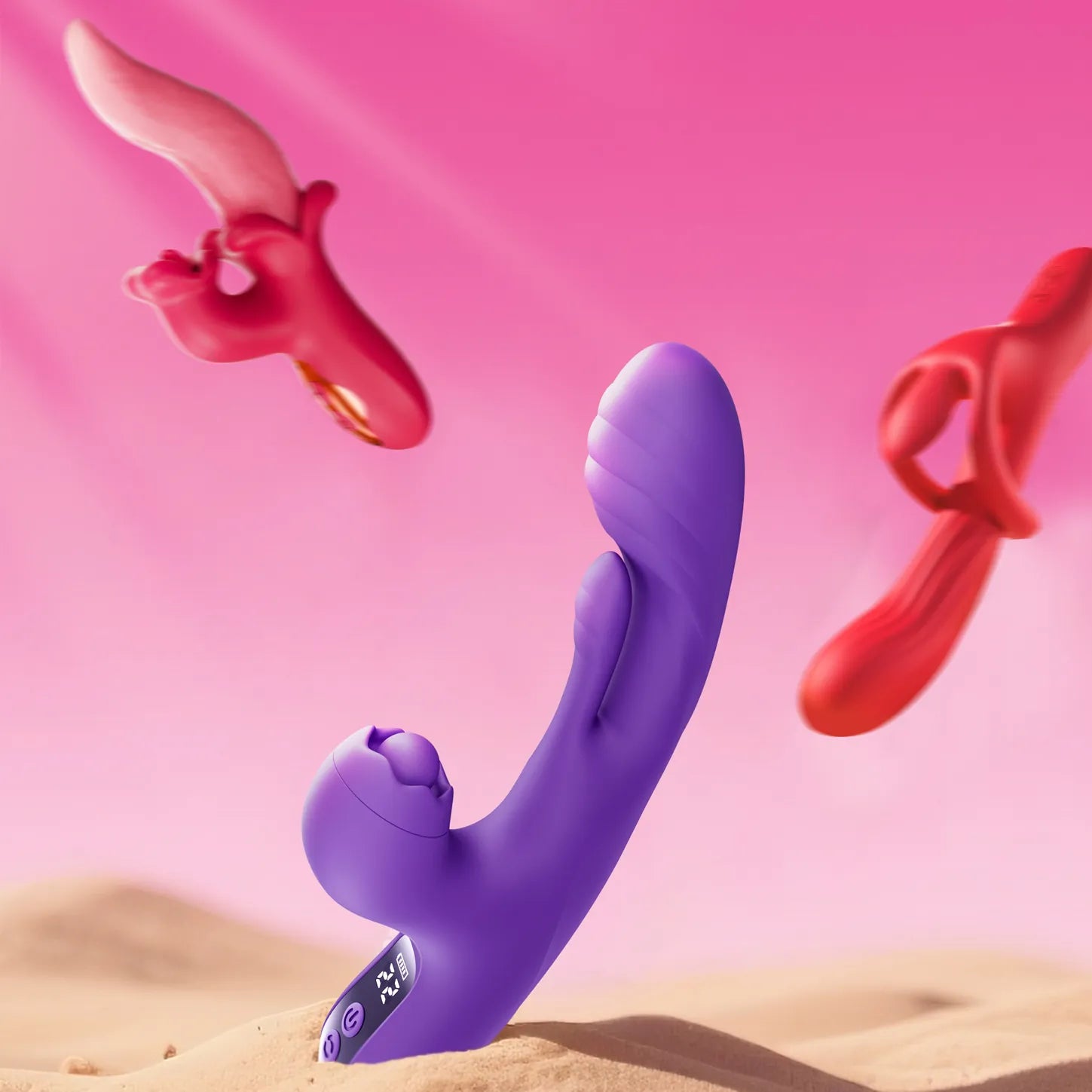 A selection of recommended vibrators from Toendi is being displayed