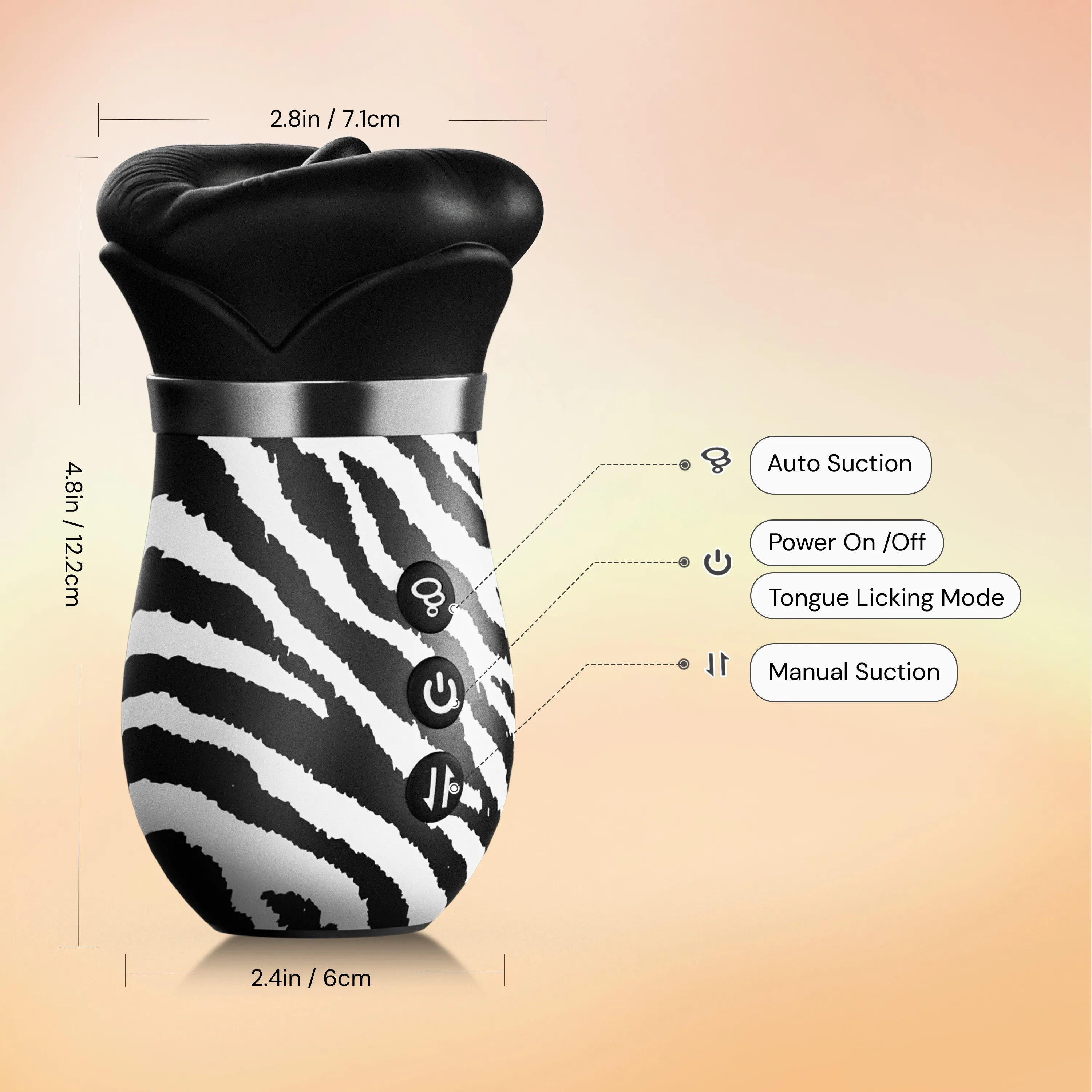 toendi zebra lips size