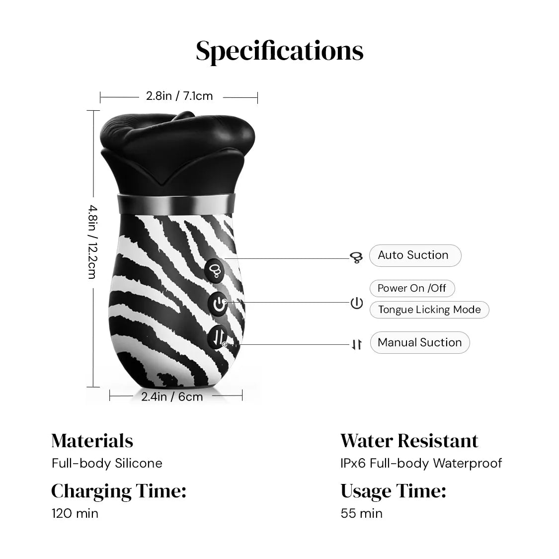 toendi zebra lips specification
