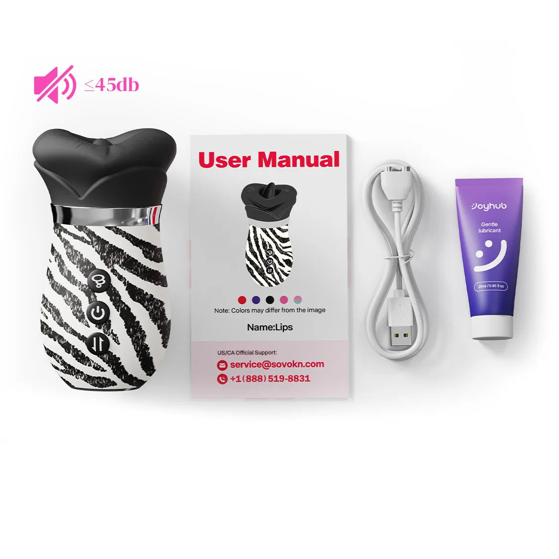 Showing toendi zebra lips what in th packbage